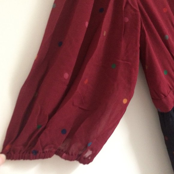 Farm Rio Multi Dot Ruffle Prairie Maxi Dress - Picture 4 of 8